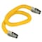 Flextron Gas Line Hose 1/2'' O.D.x18'' Len 3/8" MIP Fittings Yellow Coated Stainless Steel Flexible Connector FTGC-YC38-18G - alternate 1